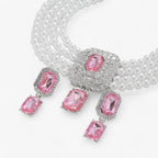 Multi-Layer Pearl Necklace and Earring Set
