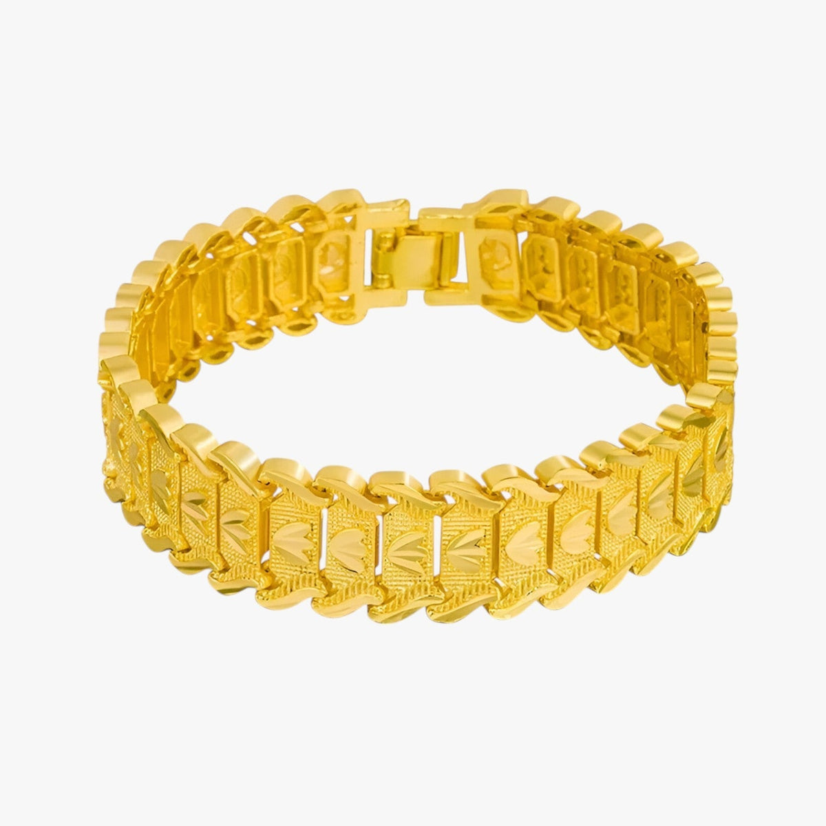 Retro Coin Bracelet with 24K Gold-Plated Steel