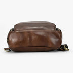 Men's Genuine Ox Leather Chest Bag with USB Charging Port