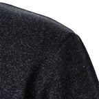 Quarter Button Knit Jumper with Suede Look Trim Details