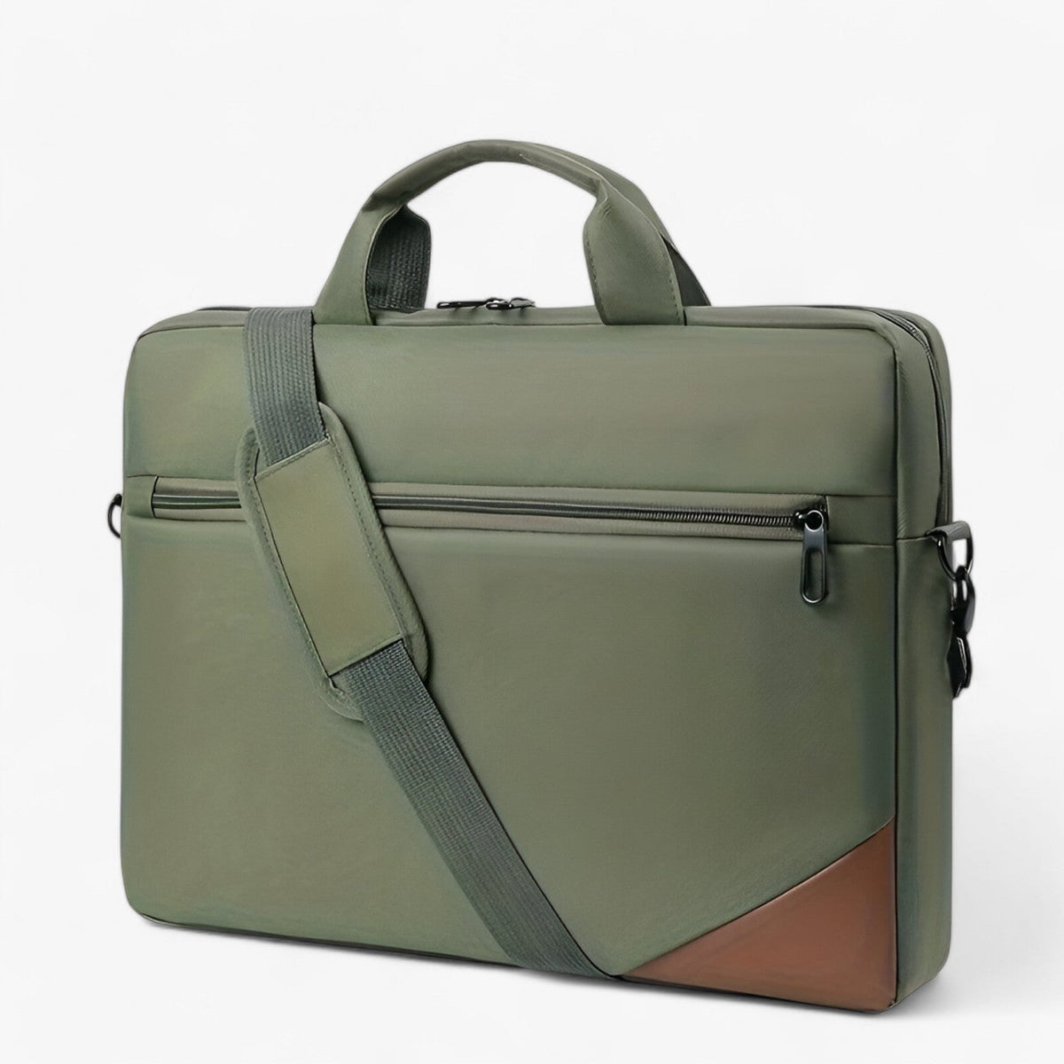 Compacte moderne laptoptas met grote inhoud in vijf kleuren
