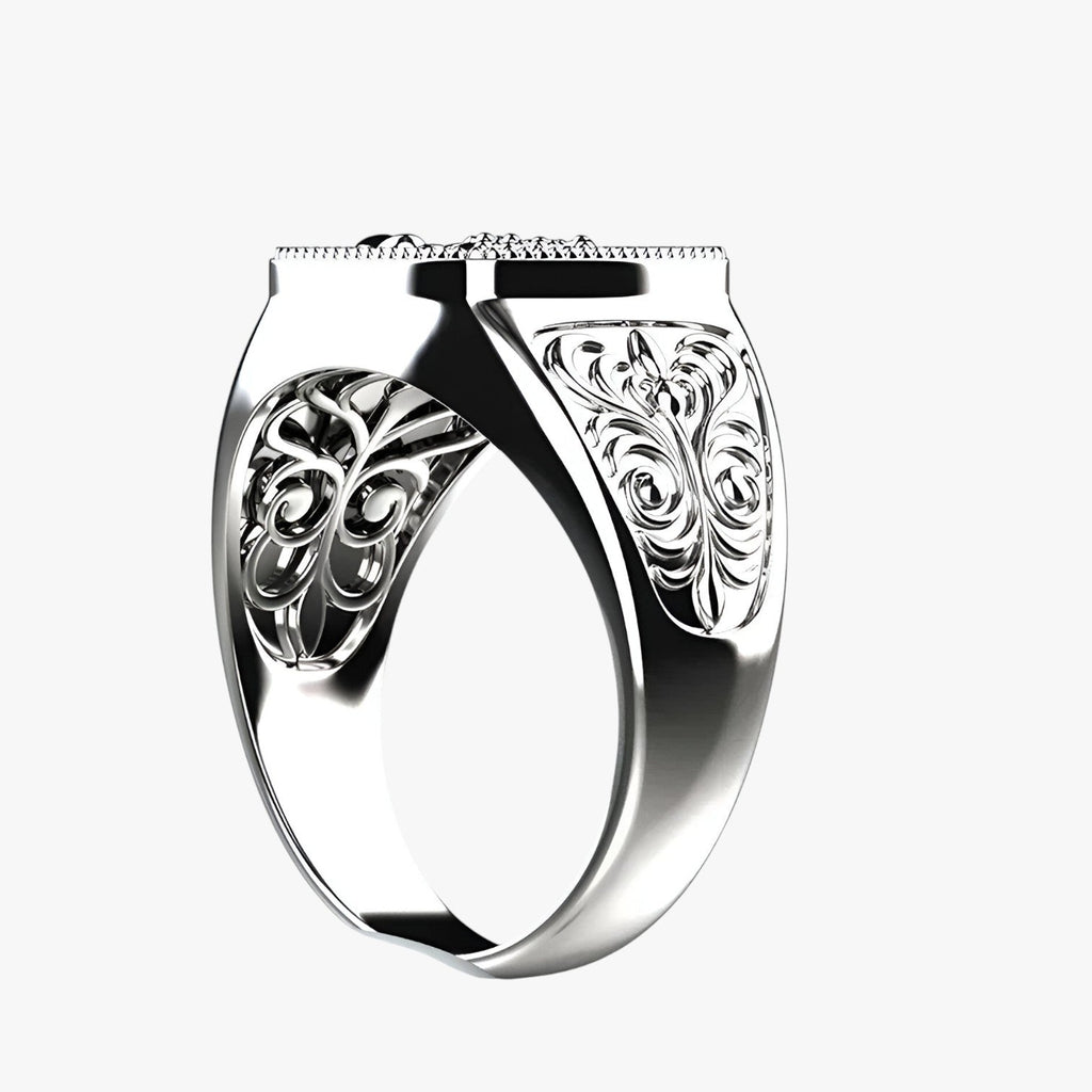 Scorpion Ring in Silver-Tone Stainless Steel