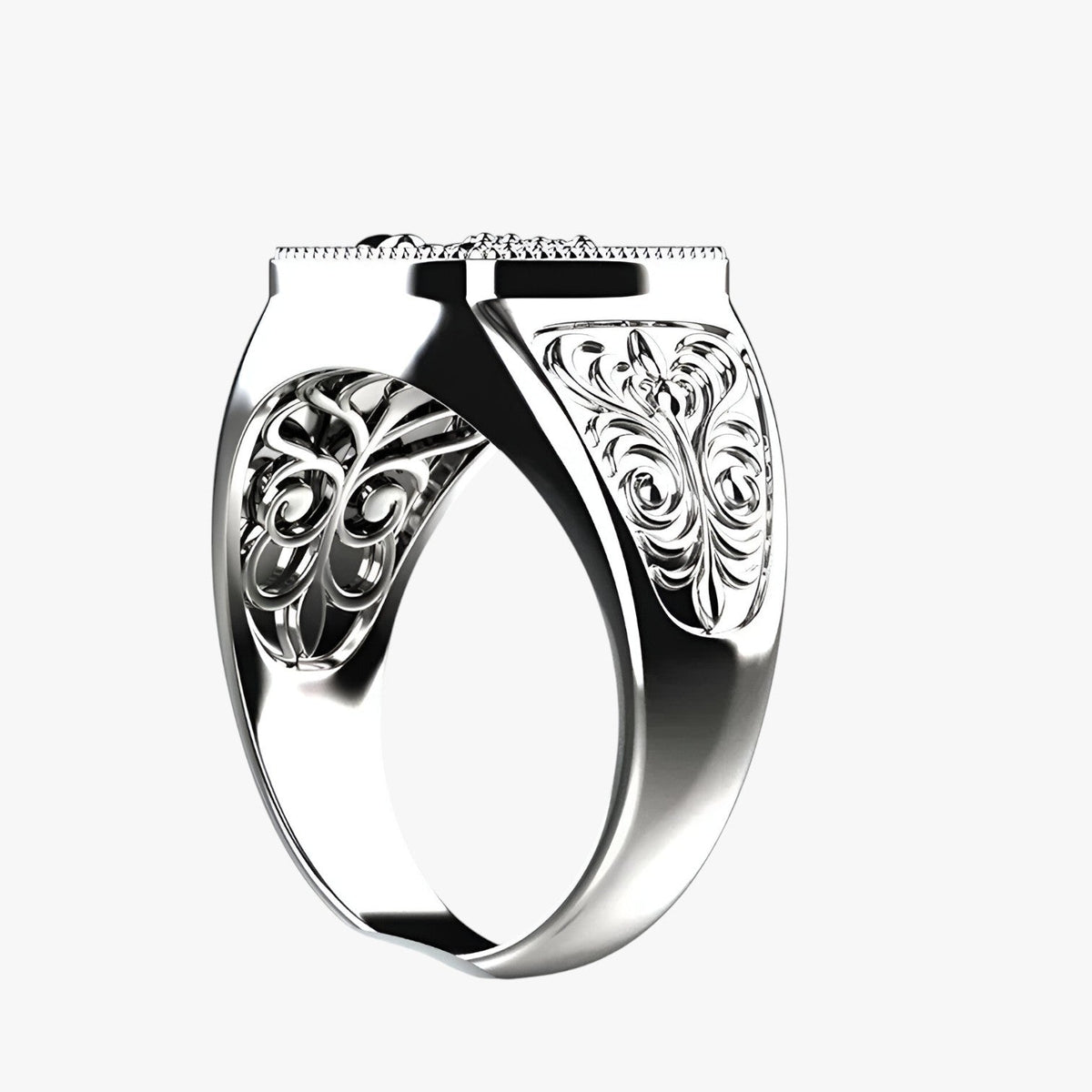 Scorpion Ring in Silver-Tone Stainless Steel