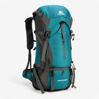 Large 70L Nylon Hiking and Camping Backpack with Rain Cover