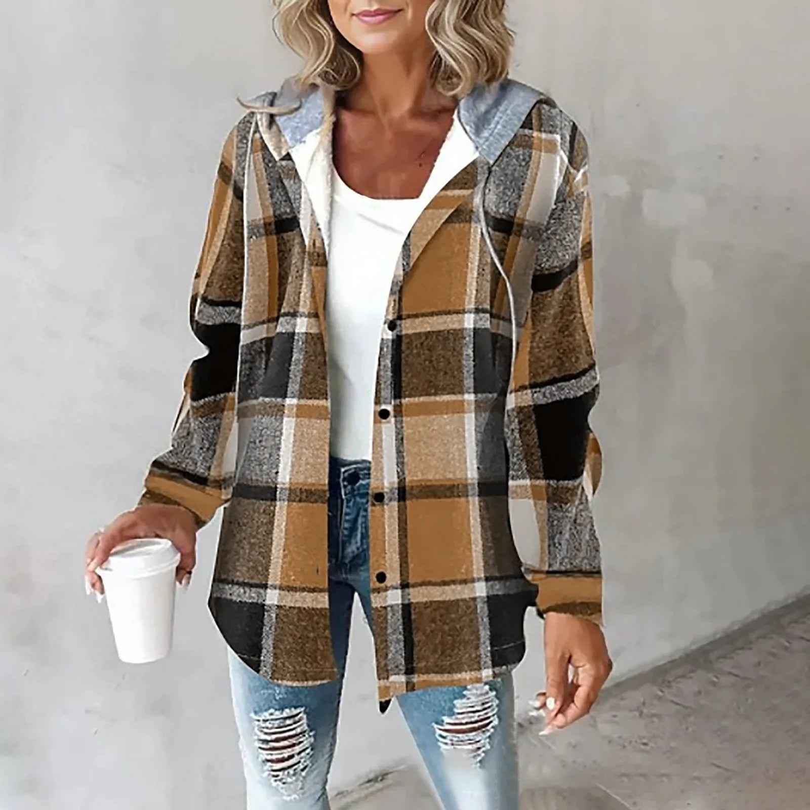 Slim Warm Jacket with a Feminine Line for Cold Days