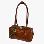 Vintage-Inspired Structured Work Handbag with Compartments