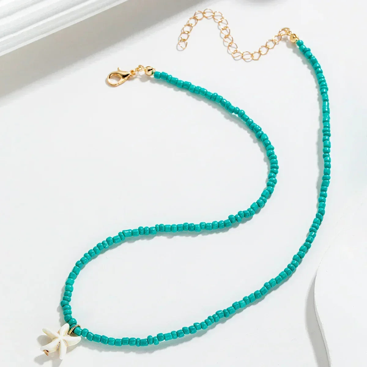 Turquoise zeesterketting