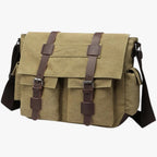 Men's Vintage Canvas-Look Nylon Crossbody Bag