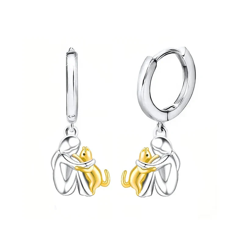 Cat Hug Earrings in Three Styles