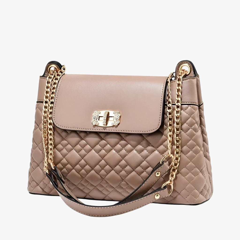Soft Basket-Weave Adjustable Everyday Shoulder Bag