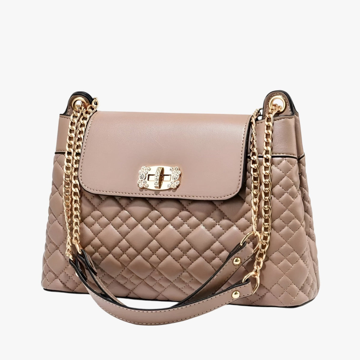 Soft Basket-Weave Adjustable Everyday Shoulder Bag