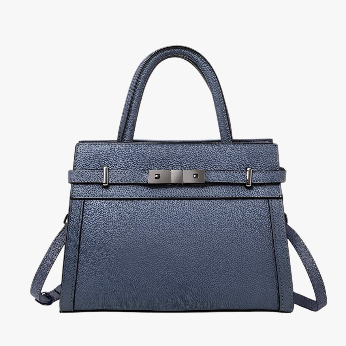 Genuine Cowhide Leather Slim Everyday Handbag