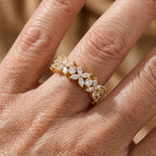 Shiny Marquise Zirconia Inlaid Ring