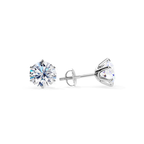 Four-Prong Solitaire Stud Earrings