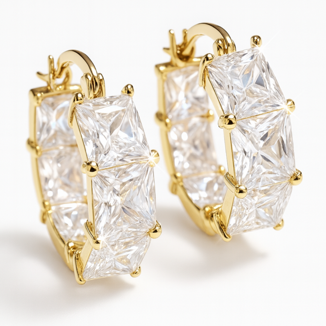 Crystal Hoop Earrings