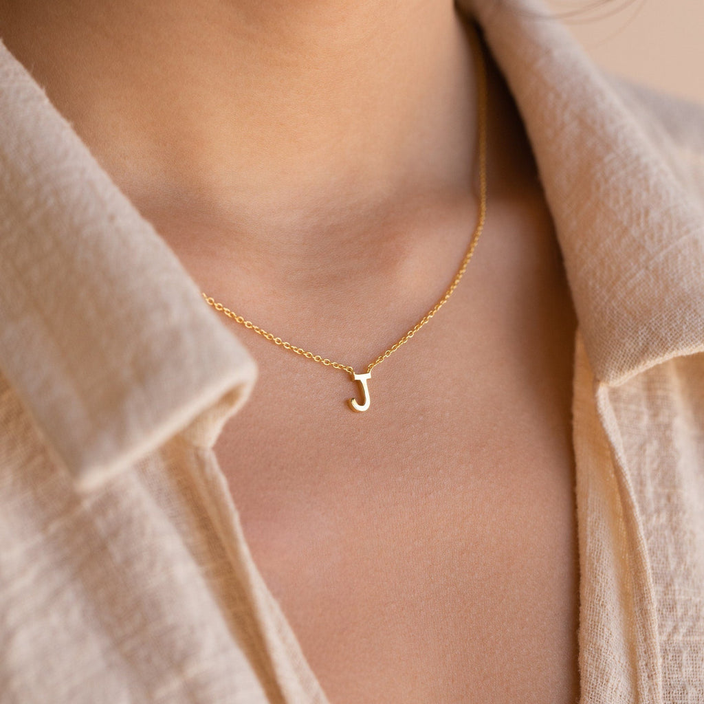 Dainty Initial Letter Necklace