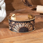Sunflower Cuff Bracelet