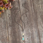 Turquoise Owl Bar Necklace