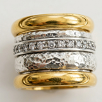 Layered Thick Gold-Tone Ring