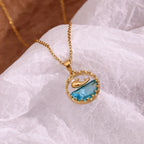 Blue Whale Pendant Necklace