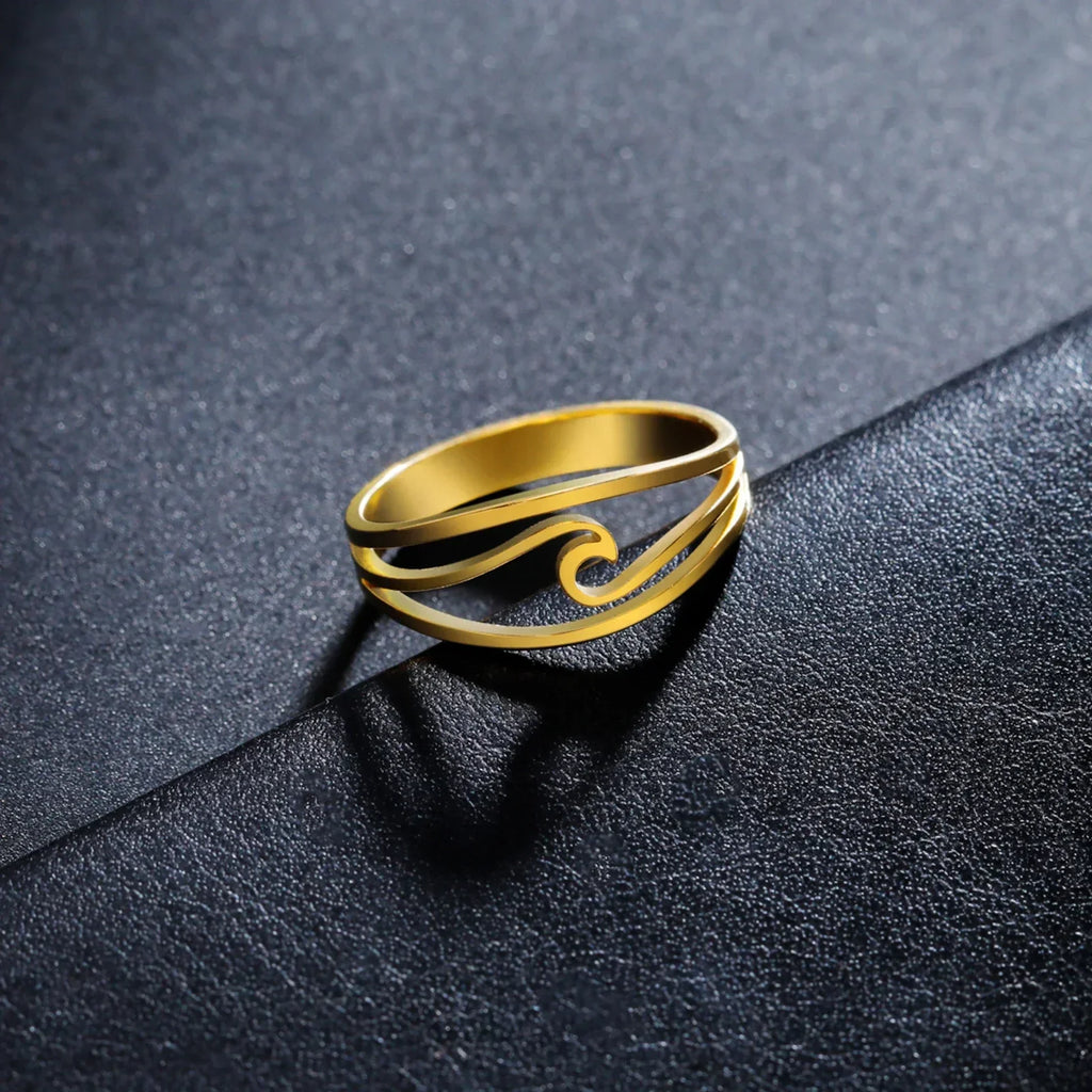 Ocean Wave Open Ring