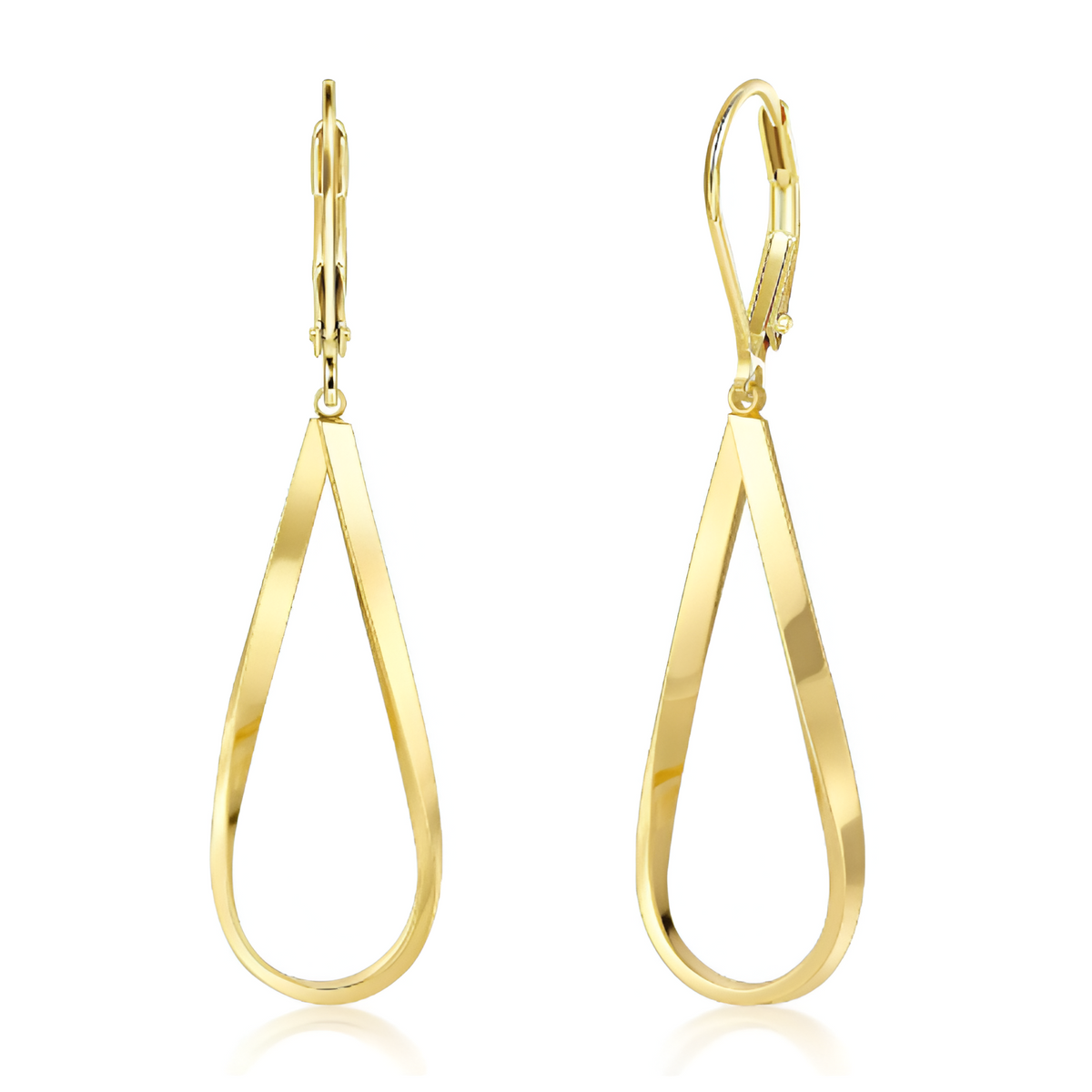 Vintage-Style Gold-Tone Drop Dangle Earrings