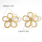 Sun-Inspired Petal Earrings in Three Finishes