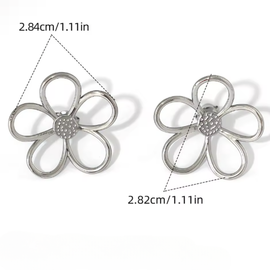 Sun-Inspired Petal Earrings in Three Finishes