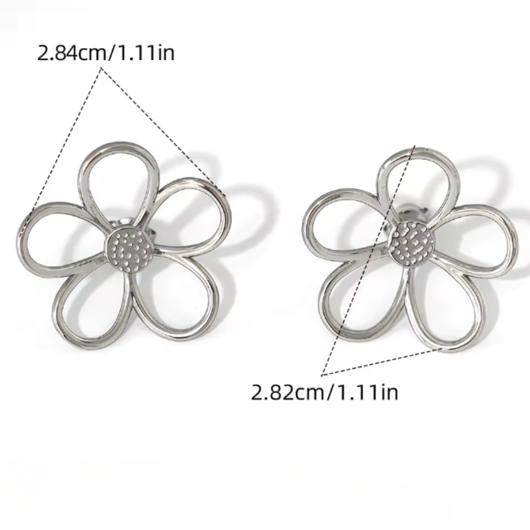 Sun-Inspired Petal Earrings in Three Finishes