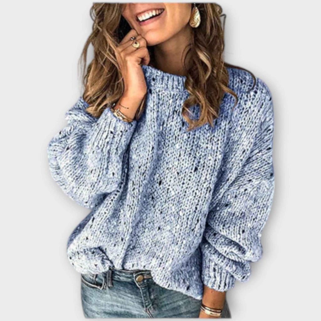 Retro Inspired Knit Jumper with a Loose Relaxed Silhouette