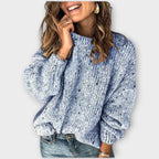 Retro Inspired Knit Jumper with a Loose Relaxed Silhouette