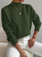 High-Neck Jumper with Long Sleeves and a Slim Silhouette