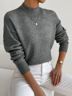 High-Neck Jumper with Long Sleeves and a Slim Silhouette