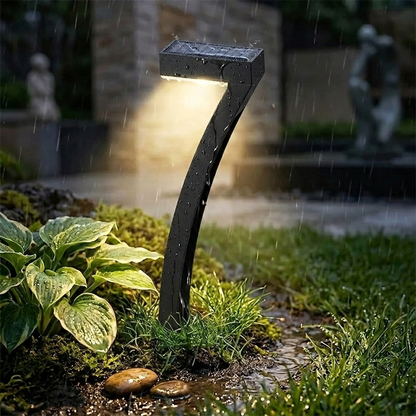 Modern Solar Pathway Lights - Sleek IP65 Waterproof LED Garden Decor (Warm White)