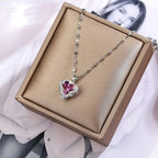 Ketting met kristallen oceaanharthanger