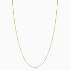 Box Pendant Necklace in Two Metal Tones