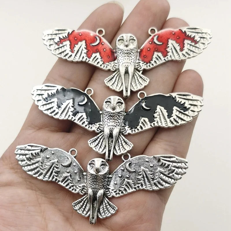Vintage-Style Owl Charm Bracelet