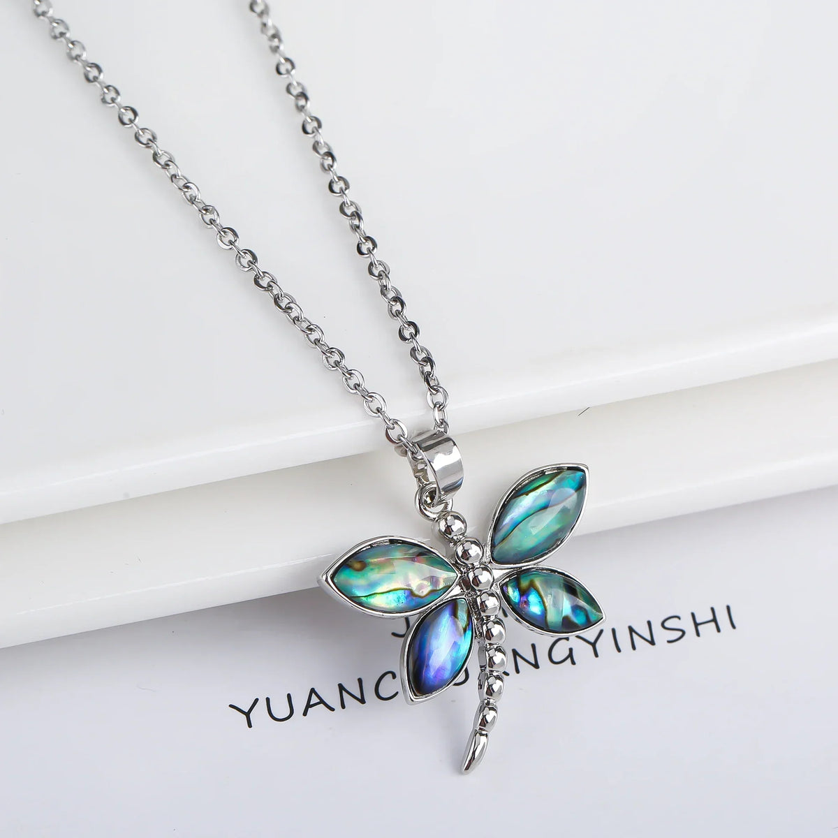 Shell Butterfly Pendant Necklace in Four Styles