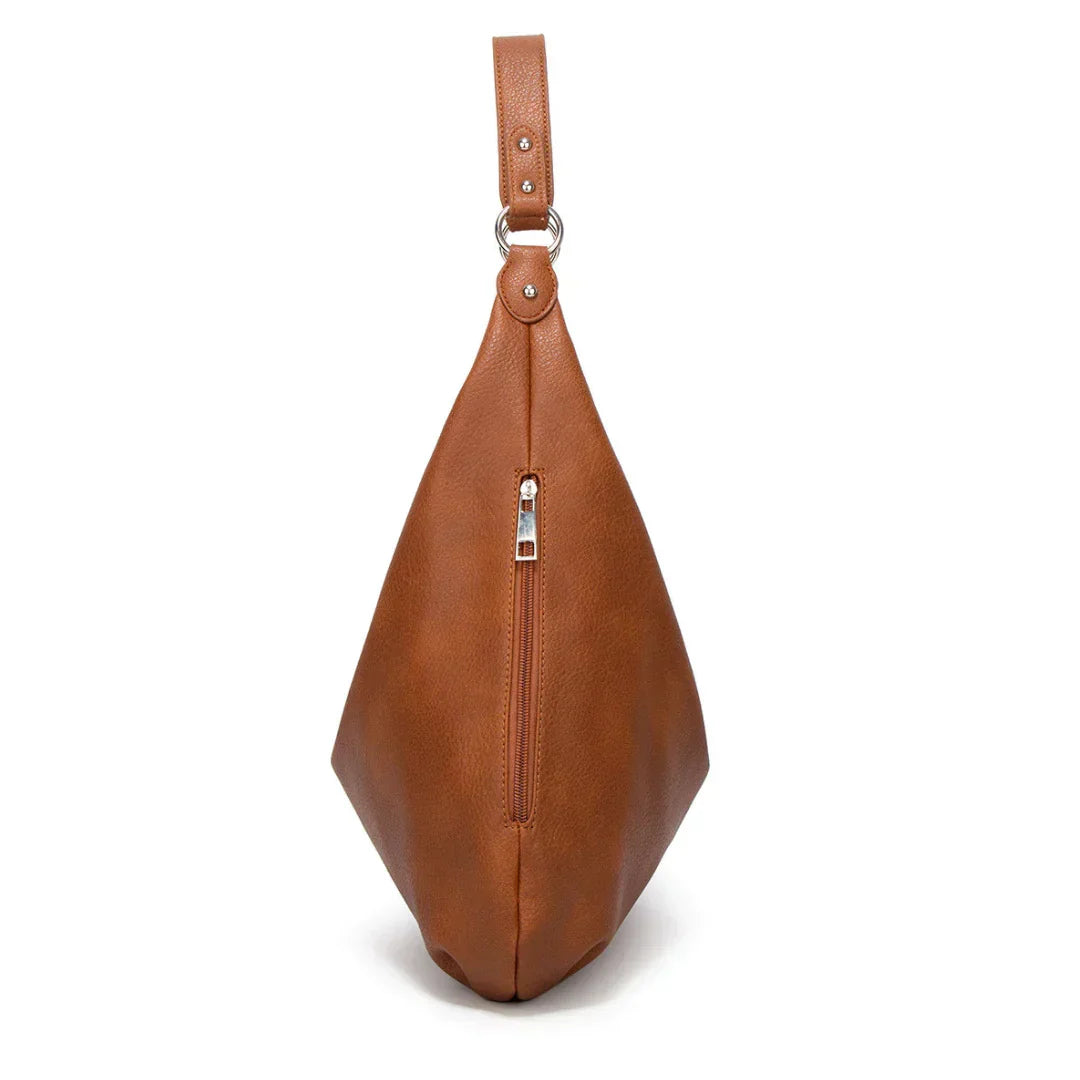 Minimalist Smooth Vegan Leather Hobo Bag