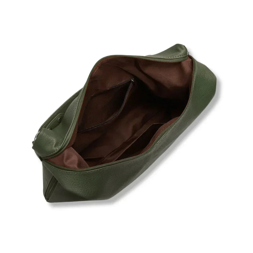 Minimalist Smooth Vegan Leather Hobo Bag