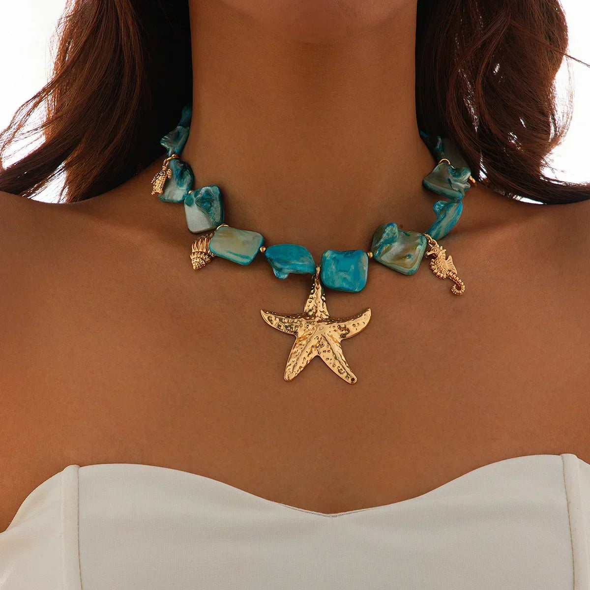 Ocean-Inspired Necklace in Three Colours