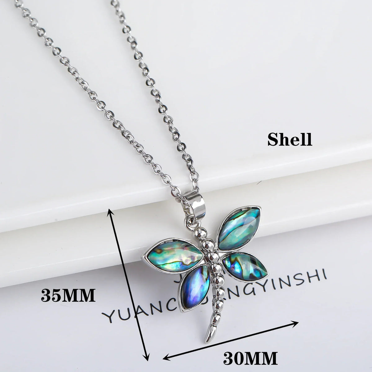 Shell Butterfly Pendant Necklace in Four Styles
