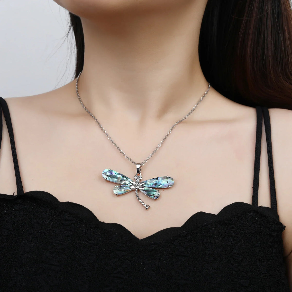 Shell Butterfly Pendant Necklace in Four Styles