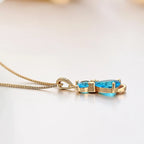 Ketting met kristallen kattenhanger