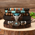 Multi-Strand Wrap Bracelet with Charm