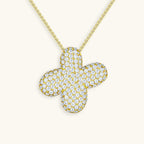 Pavé Bubble Initial Necklace