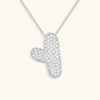 Pavé Bubble Initial Necklace