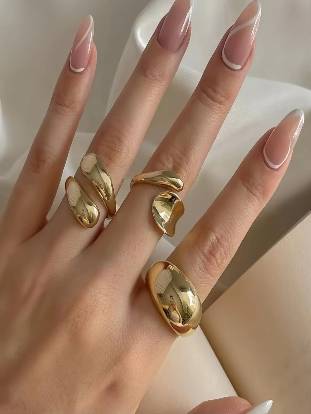 Baroque Pearl Flower Ring Collection in Four Styles