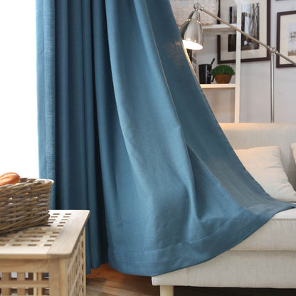 Semi-Sheer Cotton Linen Curtains – Half-Shading, Japanese and Nordic Minimalist Style