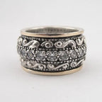 Carved Gemstone-Look Ring
